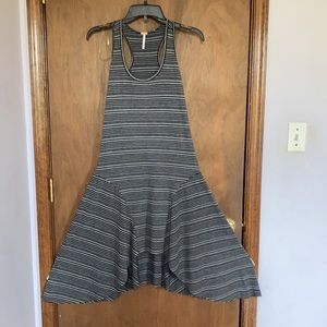 3/$18 poof sleeveless striped dress with stretch casual neutral size S juniors